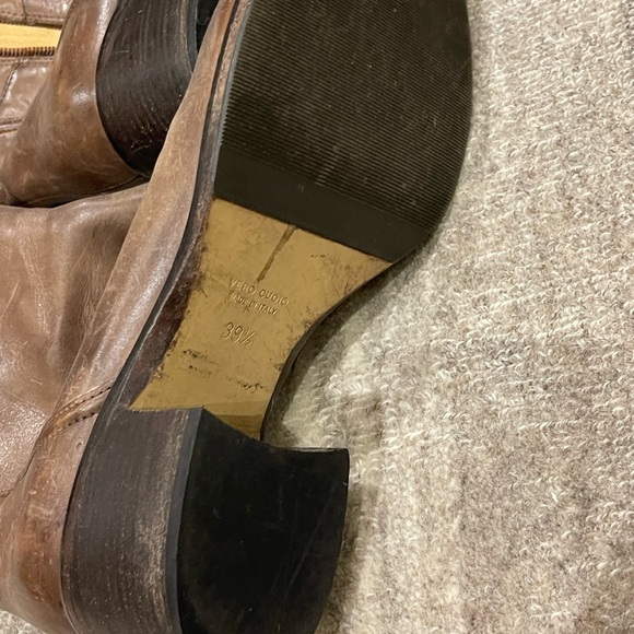 Vero Cuoio Brown Leather Heeled Boots - Picture 8 of 10